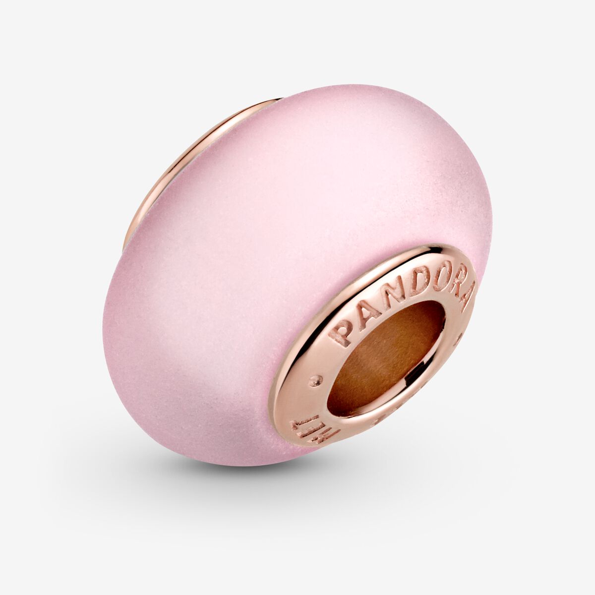 Pandora Matte Pink Murano Glass Charm